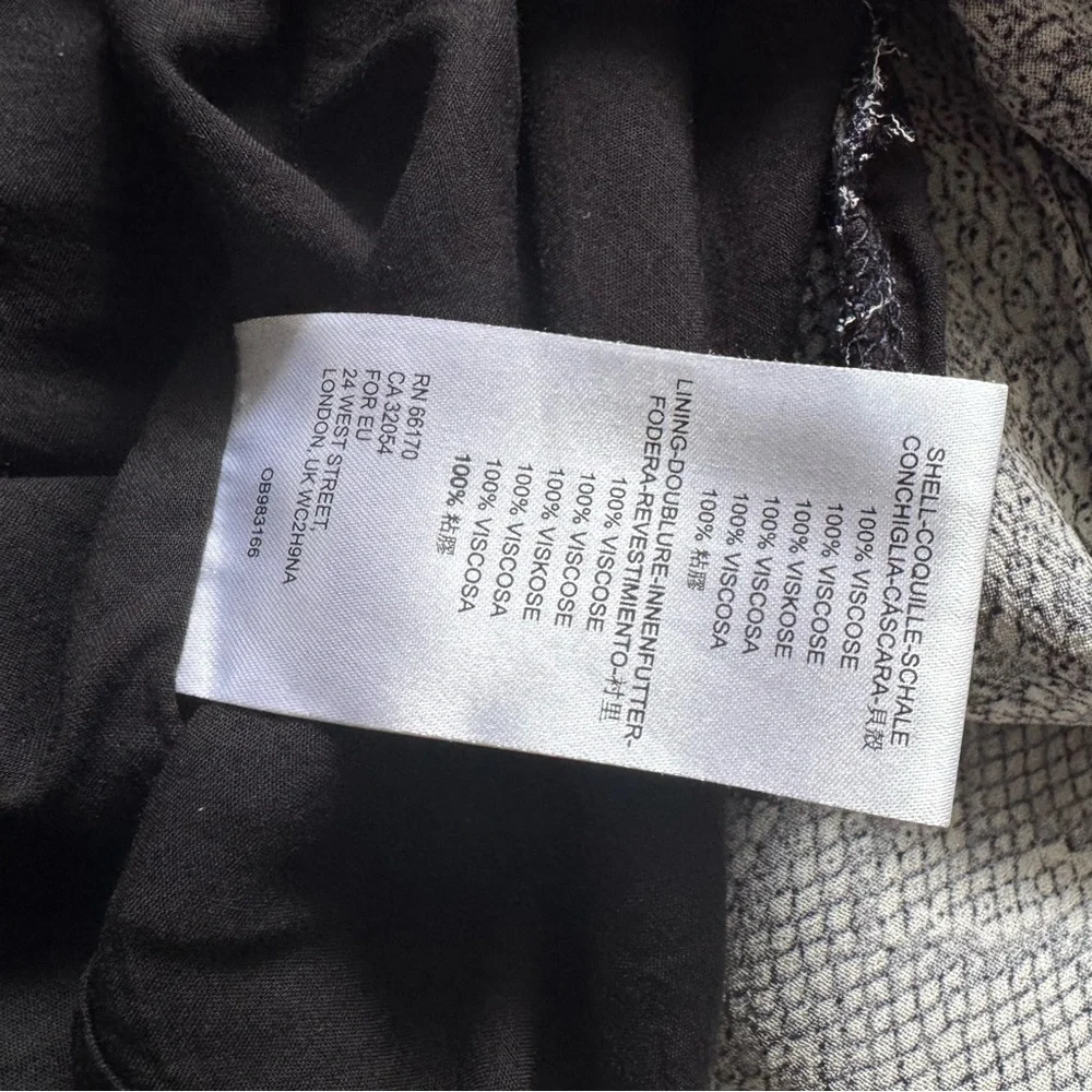 Anthropologie Gray Snakeprint Midi Skirt
